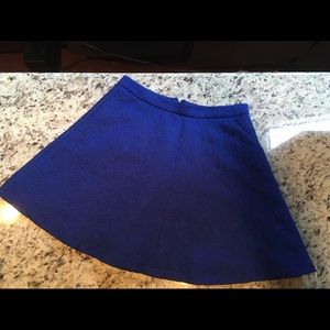Royal Blue Flare Skirt